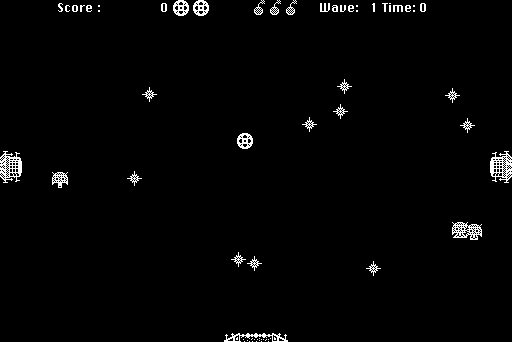 Crystal Quest (Macintosh) screenshot: Game start