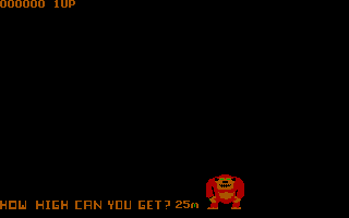 Donkey Kong (PC Booter) screenshot: Introduction to the first level (CGA with Full Color)