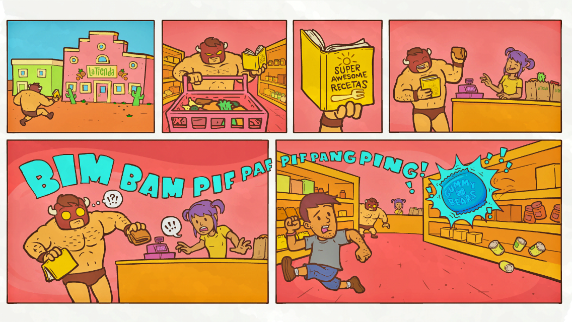 Screenshot of Burrito Bison Launcha Libre (iPhone, 2016) MobyGames