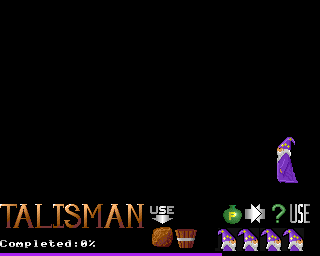 Talisman (Acorn 32-bit) screenshot: A dark room