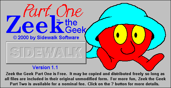 Screenshot of Zeek the Geek: Part One (Windows, 1995) - MobyGames