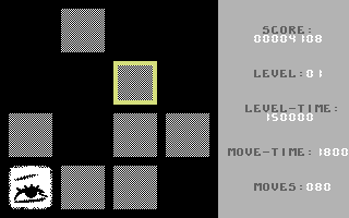 Colee (Commodore 64) screenshot: Selecting spot