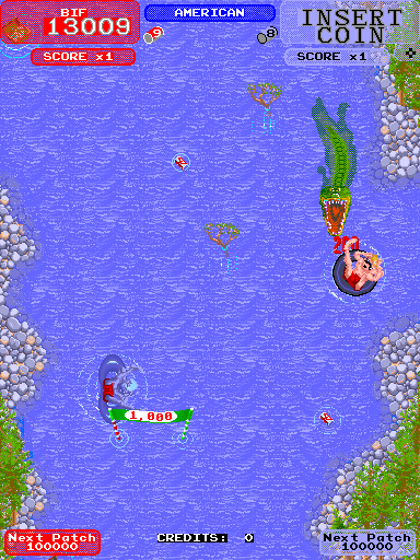 Screenshot of Toobin' (Arcade, 1988) - MobyGames