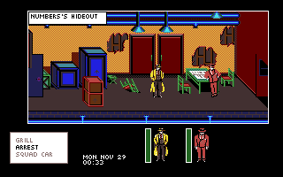Dick Tracy: The Crime-Solving Adventure (Amiga) screenshot: Confronting Numbers.