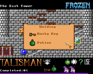 Talisman (Acorn 32-bit) screenshot: Holden objects
