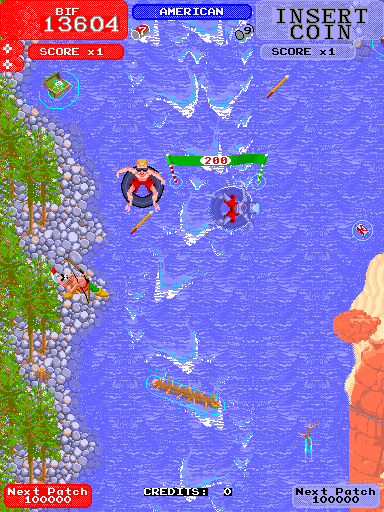 Screenshot of Toobin' (Arcade, 1988) - MobyGames