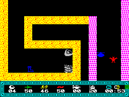 Planet of Shades (ZX Spectrum) screenshot: An enemy base has been destroyed