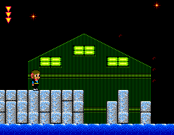 Alex Kidd in Shinobi World (SEGA Master System) screenshot: Shipyard