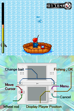 12 (Nintendo DS) screenshot: Fishing