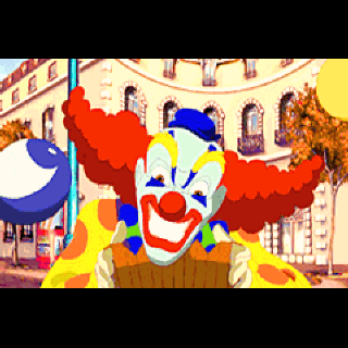 Circle of Blood (Palm OS) screenshot: Clown appears