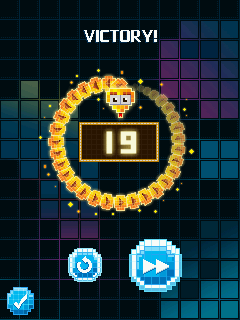 Snake (J2ME) screenshot: Level completed