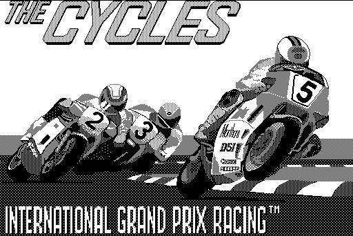 The Cycles: International Grand Prix Racing (Macintosh) screenshot: Title screen