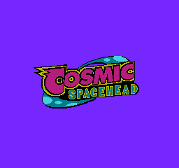 Cosmic Spacehead (NES) screenshot: European title screen