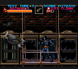 Batman Returns (SNES) screenshot: Obligatory elevator section