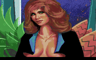 Leisure Suit Larry 1: In the Land of the Lounge Lizards (Amiga) screenshot: Another lady