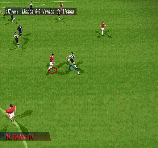 Striker Pro 2000 (PlayStation) screenshot: End View