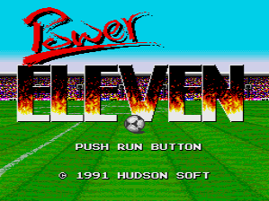 Power Eleven (TurboGrafx-16) screenshot: Title Screen