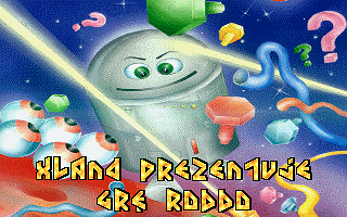 Robbo (DOS) screenshot: Polish version title screen