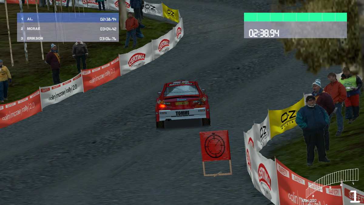 Colin McRae Rally 2.0 (Windows) screenshot: Finished in 1st place