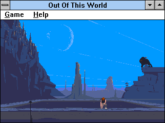 Out of This World (Windows 3.x) screenshot: What a strange planet!