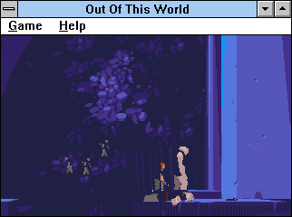 Out of This World (Windows 3.x) screenshot: Crash!