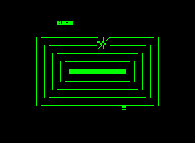 Duel (Commodore PET/CBM) screenshot: Cleared the map, the truck crashes!