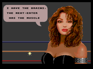 Battle Royale (TurboGrafx-16) screenshot: Each wrestler has a intro sequence