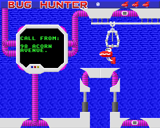 Bug Hunter / Moon Dash (Acorn 32-bit) screenshot: About to start (Bug Hunter)