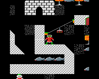 Repton 3 (Acorn 32-bit) screenshot: Starting out in the Arctic (Around the World in 40 Screens)