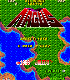 Argus (Arcade) screenshot: Title Screen.