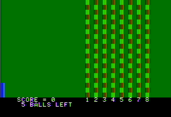 Apple II Demo Program Cassette Tape (included game) (Apple II) screenshot: The freshly-redecorated field