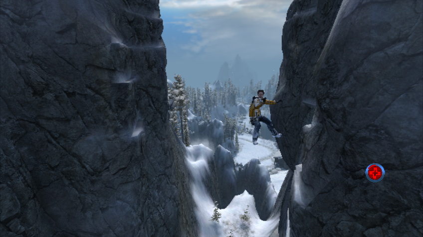 Cabela's Survival: Shadows of Katmai (Wii) screenshot: These jumps are just supernatural to me