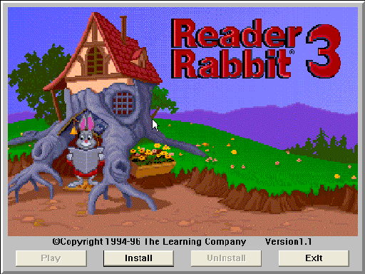 Reader Rabbit 3 (Windows 3.x) screenshot: Title screen