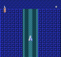 Ginga Denshō: Galaxy Odyssey (NES) screenshot: You start the game flying a ship