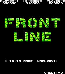 Front Line (Arcade) screenshot: Title screen