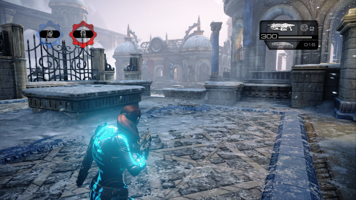 Gears of War: Judgment - Haven (Xbox 360) screenshot: One of the two spawning sides