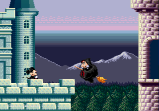 Castle of Illusion starring Mickey Mouse (Genesis) screenshot: A witch!