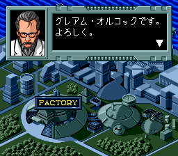 Hyper Wars (TurboGrafx CD) screenshot: The factory dude greets you