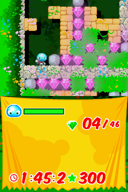 Boulder Dash Rocks! (Nintendo DS) screenshot: Character Taunt