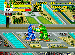 Screenshot of King of the Monsters (Neo Geo, 1991) - MobyGames