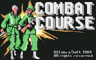 Combat Course (Commodore 64) screenshot: "Combat Course" title screen