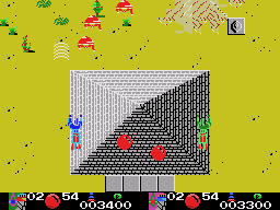 Cyborg Z (SEGA Master System) screenshot: Egyptian-style environments