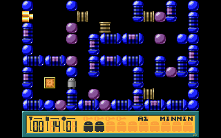 Robbo (DOS) screenshot: Next level teleport
