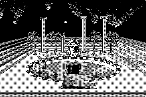 The Manhole (Macintosh) screenshot: A nice pond.