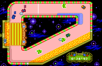 Motoroader MC (TurboGrafx CD) screenshot: This is almost like Star Road from Super Mario World