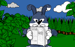 Beavers (Amiga CD32) screenshot: ...which makes rabbit angry