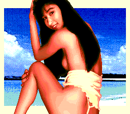 Sexy Idol Mahjong: Fashion Monogatari (TurboGrafx CD) screenshot: Getting a reward