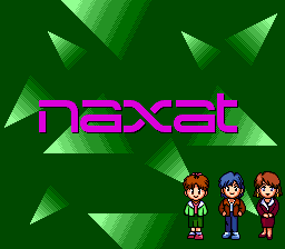Super Real Mahjong PIV (TurboGrafx CD) screenshot: Modified Naxat logo
