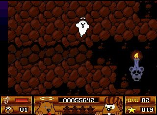 Beavers (Amiga CD32) screenshot: One live lost