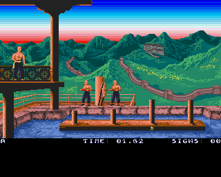 Chambers of Shaolin (Amiga CD32) screenshot: Chamber 3 - test of balance